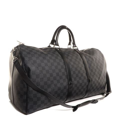 louis vuitton keepall 50 damier graphite|keepall 55 price.